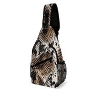 Sac À Dos Motif Serpent sans Couture Texture Python Animal Africain Sacs Bandoulière Multifonctionnel Sacoche Étanche Crossbody Bag pour Randonnée Camping Plein Air