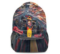 Sac à dos Motorcore à imprimé cinétique - Design Racing Intense pour Style Urbain et Lifestyle Dynamique, Unisexe, Grand Format