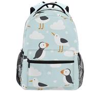 Sac À Dos Mouettes Et Nuage De Macareux Cartable Scolaire Pour Travail
