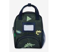 Sac à dos multi-activités dinosaures Timothée TANN'S patchs phosphorescents kaki TU