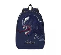 Sac à dos multi-compartiments Venom Marvel Spider Man Venom, sac de rangement personnalise pour adolescent, camping, cadeau de rentrée scolaire Noir