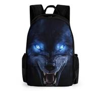 Sac à dos multifonction antivol grande capacité - Sac à dos de voyage, randonnée et camping Angry Wolf avec poches latérales