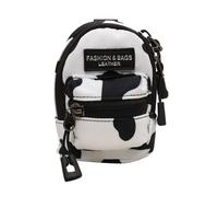 Sac à dos multifonction avec différentes façons de transporter pour assortir au quotidien et ranger de petits objets, Motif vache., 7cm wide × 10cm high × 7cm thick