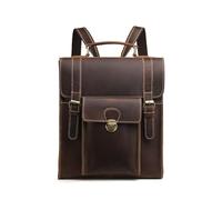 Sac à dos multifonctionnel en cuir véritable vintage for homme, sac à main en cuir de vachette for homme
