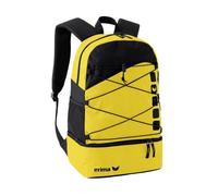 Erima Club 5 Sac à Dos Multifonctions avec Compartiment inférieur Mixte Adulte, Jaune/Noir, Taille Unique