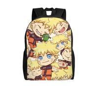 Sac à dos Naruto Uzumaki pour adolescent, cartable en toile, unisexe, HXN2104 Noir