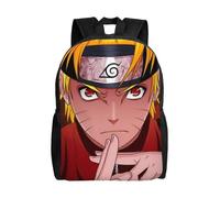 Sac à dos Naruto Uzumaki pour adolescent, cartable en toile, unisexe, XTYD9508 Noir