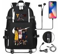 Sac à Dos NBA Jordan pour Garçon et Filles (SD2150) 30*15*47 cm Noir Noir G