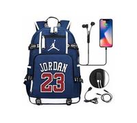 Sac à Dos NBA Jordan pour Garçon et Filles (SD2151) 30*15*47 cm Bleu Bleu