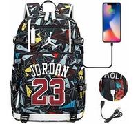 Sac à Dos NBA Jordan pour Garçon et Filles (SD2152) 30*15*47 cm Multicolore Multicolore