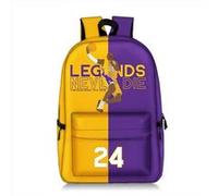 Sac à Dos NBA Kobe Bryant pour Enfants Cadeaux pour Garçon (SD1175) 28*14*47 cm Jaune
