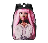 Sac à dos Nicki Minaj pour homme, femme, adolescent, résistant à l'eau, décontracté - CASE1145 Noir