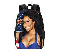 Sac à dos Nicki Minaj pour homme, femme, adolescent, résistant à l'eau, décontracté - CASE863 Noir