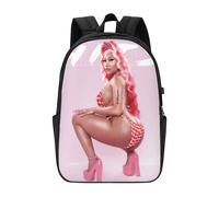 Sac à dos Nicki Minaj pour homme, femme, adolescent, résistant à l'eau, décontracté - CASE938 Noir