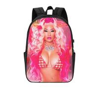 Sac à dos Nicki Minaj pour homme, femme, adolescent, résistant à l'eau, décontracté - CASE981 Noir
