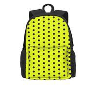 Sac à dos noir à pois ADO Vintage impression impression Polyester mignon lycée voyage designer sac à dos cadeaux de vacances