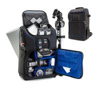 Sac à Dos NOIR BLEU Appareil Photo Réflex Support Trépied compartim PC rangement