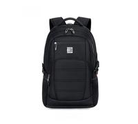 Sac à dos noir pour ordinateur portable de grande capacité pour les voyages d'affaires. Robuste et spacieux, répond à tous vos besoins et est donc un compagnon idéal ensemble de sacs géométriques