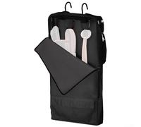 Sac à dos nu portable étanche avec 3 crochets pour rangement de matériel équestre, 66 x 38,1 x 7,6 cm (noir)