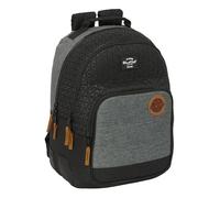 Sac À Dos Old School Blackfit8 ? Poches Zippées Ergonomiques Gris TU