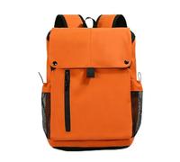 Sac À Dos Ordinateur 15 Léger En Nylon, Unisexe, Voyage Et Quotidien,Orange | Structure répartiteur de charge et tissu nylon déperlant : un confort durable pour les trajets quotidiens comme les sorties