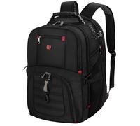 Sac a Dos Ordinateur Homme, Antivol Grand 18 Pouces Sac à Dos PC Portable Travail Voyage, Imperméable Multipoches Laptop Backpack avec USB Charging Port pour Affaire College Loisirs Scolaire, Noir