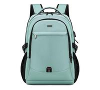 Sac à Dos Ordinateur Portable 17 Pouces Homme Fonctionnel Sac à Dos PC Portable avec USB Charging Port Couverture résistant à l’eau Imperméable Antivol pour Collège Affaire Scolaire Voyage - verte