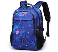 Sac à Dos Ordinateur Portable 17 Pouces Homme Fonctionnel Sac à Dos PC Portable avec USB Charging Port Couverture résistant à l’eau Imperméable Antivol pour Collège Affaire Scolaire Voyage - bleu