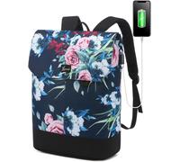 Sac À Dos Ordinateur Portable Femme 15.6 Pouces, Sac A Dos Femme Antivol Imperméable Avec Compartiment Pour Collège Voyage Loisir Travail Affaire, Bleu[ORD624068] Bleu