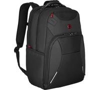 WENGER Cosmic Sac à Dos pour Ordinateur Portable 17 Pouces avec Poche pour Tablette Tactile 10 Pouces, Système d’Organisation, 30 l, Femmes Hommes, Bureau Voyages d’Affaires Uni, Noir, 653187