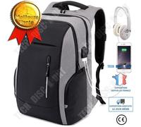 Sac à Dos Ordinateur - TD® - 17.3 Pouces - Antivol - 2 Ports USB - Gris