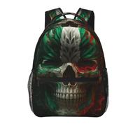 Sac à dos original à motif de crâne et drapeau, idéal pour les voyages, les loisirs, léger, pour ordinateur portable, pour ados, tendance, grande capacité, imperméable, pour le travail, noir, mignon