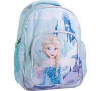 Sac à dos original Disney La Reine des Neiges Elsa pour enfant, motif neige et château | Grand sac à dos d'école La Reine des Neiges pour fille, idéal pour l'école maternelle et primaire