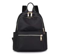 Sac à dos Oxford Leisure pour femmes et filles, sac à bandoulière avec fermeture éclair, noir