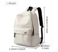Sac À Dos Oxford Pour Hommes, Léger, Simple, Pour Ordinateur Portable De 14 Pouces, Unisexe, Décontracté, Étanche, Sacs Durables De Sport Pour Adolescents.Beige. Beige