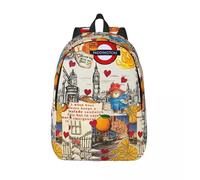 Sac à dos Paddington Brown Bear pour homme et femme, style décontracté, ideal pour le travail ou les loisirs, ideal pour l'extérieur ou le film Noir