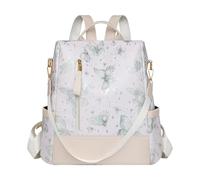 Sac à dos papillon pour filles - Sac d'école convertible - Grande capacité - Joli sac à dos esthétique multi-poches pour femme - Pour les trajets au travail, les mamans - Cadeau, Vert, 31 x 15 x 33cm