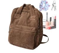 Sac À Dos PC Portable En Velours Côtelé Grande Capacité Cartable Avec | Sacs à Dos de Pour Les Filles, Garçons, Femmes, Hommes, Le Lycée Et