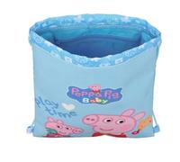 Sac à dos - Peppa Pig - Baby - 26 x 34 x 1 cm - Polyuréthane - Cordon de fermeture