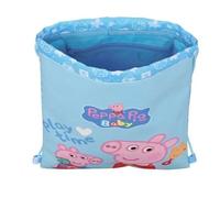 Sac à dos - Peppa Pig - Baby - 26 x 34 x 1 cm - Polyuréthane - Cordon de fermeture