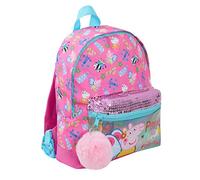 Sac à Dos Peppa Pig Luxe Sequin Sac à Dos Fille Rose École Sac à déjeuner pour Tout-Petits
