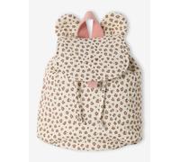 VERTBAUDET Sac à Dos en Gaze de Coton Animation Oreilles Ours léopard TU