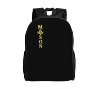 Sac à dos personnalisé Franc-maçon Mason Voyage Femmes Hommes École Ordinateur portable Sac à dos Maçonnique Franc-maçonnerie Collège Étudiant Sac à dos Loisirs en plein air Cadeaux de vacances