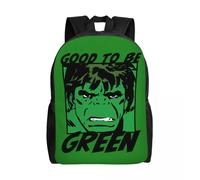 Sac à dos personnalisé Hulk Good To Be Green pour femmes, hommes, écoliers, étudiants, cartable, compatible avec les sacs pour ordinateur portable de 15 pouces Noir
