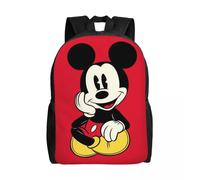 Sac à dos personnalisé Mickey Mouse Collage Cartoon pour filles garçons Anime College School Travel Bags Hommes Bookbag Convient pour ordinateur portable 15 pouces Noir