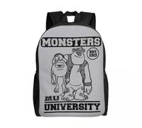 Sac à dos personnalise Monsters University James P. Sullivan pour hommes et femmes, cartable basique pour l'université Noir