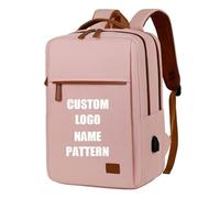 Sac À Dos Personnalisé pour Femme avec Logo, Cadeau d'entreprise Personnalisé Sac À Dos pour Ordinateur Sac De Voyage d'affaires Sac D'école Cartables Motif De Nom Imprimé Color5,15 inches