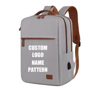 Sac À Dos Personnalisé pour Femme avec Logo, Cadeau d'entreprise Personnalisé Sac À Dos pour Ordinateur Sac De Voyage d'affaires Sac D'école Cartables Motif De Nom Imprimé Color4,15 inches