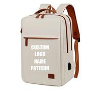 Sac À Dos Personnalisé pour Femme avec Logo, Cadeau d'entreprise Personnalisé Sac À Dos pour Ordinateur Sac De Voyage d'affaires Sac D'école Cartables Motif De Nom Imprimé Color1,15 inches