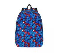 Sac à dos personnalise Spider-Man pour ordinateur portable, cartable basique pour femmes et hommes, ideal pour l'ecole, le collège ou les super-héros Noir